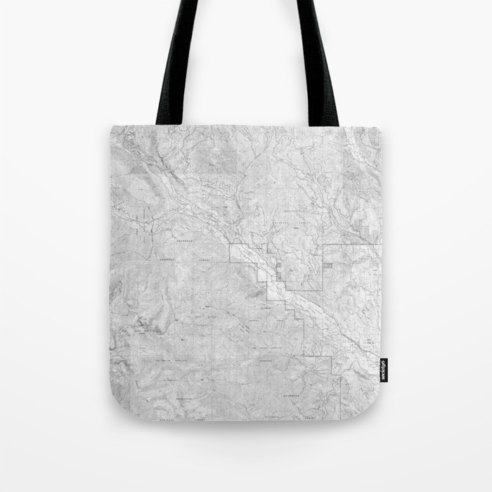 Methow Map — Methow Valley Topography Seriousfunstudio Bags