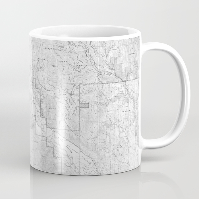 Methow Map — Methow Valley Topography Seriousfunstudio Mugs