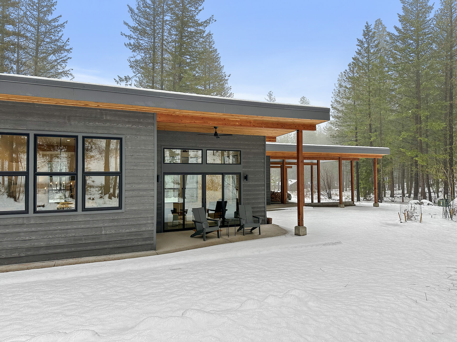 The Woodlands — residential architecture, Mazama, WA