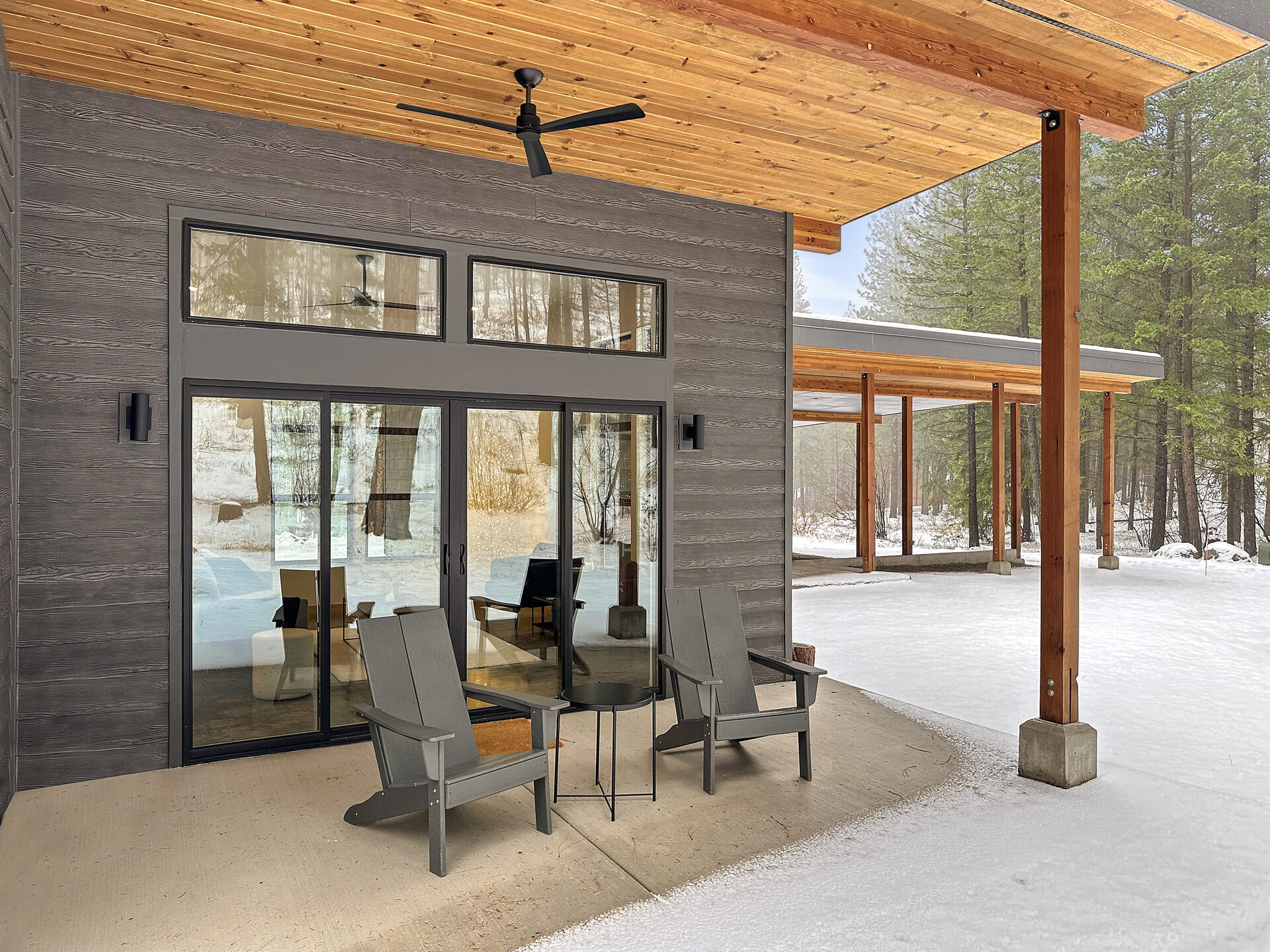 The Woodlands — residential architecture, Mazama, WA